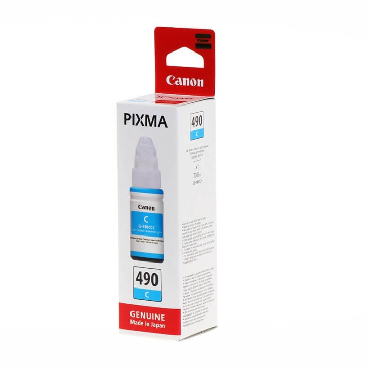 Canon Blæk 0664C001 GI-490 Cyan i gruppen COMPUTERTILBEHØR / Printere og tilbehør / Blæk og toner / Blækpatroner / Canon hos TP E-commerce Nordic AB (C15897)