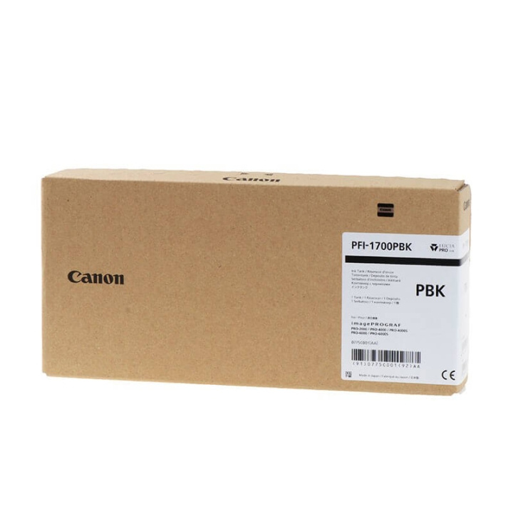 Canon Blæk 0775C001 PFI-1700 Foto Sort i gruppen COMPUTERTILBEHØR / Printere og tilbehør / Blæk og toner / Blækpatroner / Canon hos TP E-commerce Nordic AB (C15901)