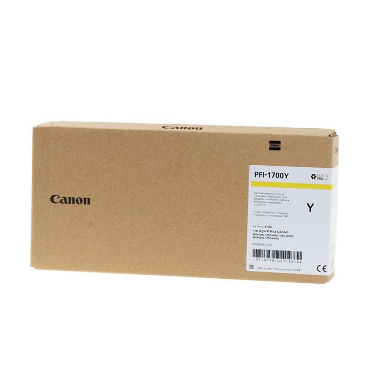 Canon Blæk 0778C001 PFI-1700 Gul i gruppen COMPUTERTILBEHØR / Printere og tilbehør / Blæk og toner / Blækpatroner / Canon hos TP E-commerce Nordic AB (C15904)