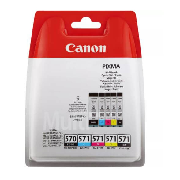 Canon Blæk Multipak 0372C004 Sort Cyan Magenta Gul i gruppen COMPUTERTILBEHØR / Printere og tilbehør / Blæk og toner / Blækpatroner / Canon hos TP E-commerce Nordic AB (C15955)