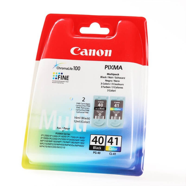 Canon Blæk Multipak 615B043 PG-40/CL-41 Sort Cyan Magenta Gul i gruppen COMPUTERTILBEHØR / Printere og tilbehør / Blæk og toner / Blækpatroner / Canon hos TP E-commerce Nordic AB (C15963)