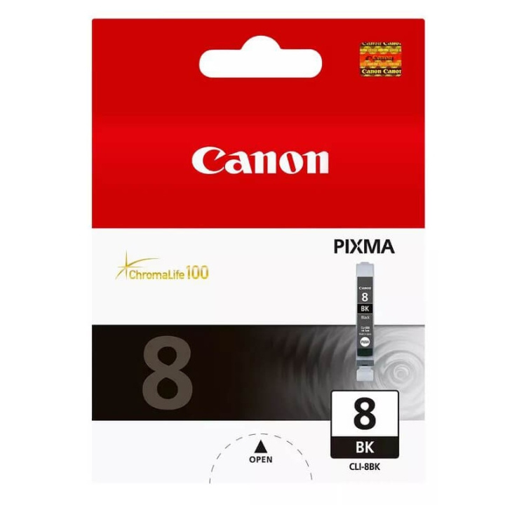 Canon Blæk 0620B001 CLI-8 Sort i gruppen COMPUTERTILBEHØR / Printere og tilbehør / Blæk og toner / Blækpatroner / Canon hos TP E-commerce Nordic AB (C15966)