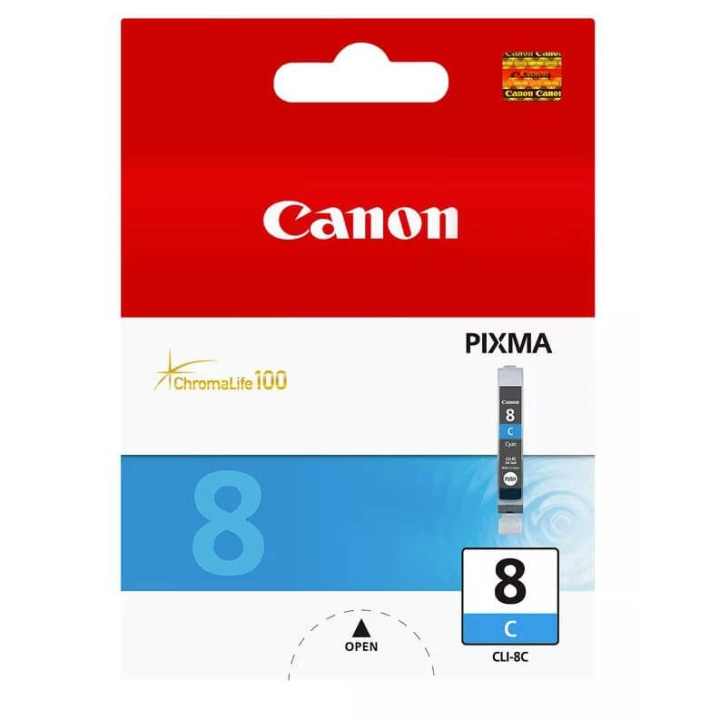 Canon Blæk 0621B001 CLI-8 Cyan i gruppen COMPUTERTILBEHØR / Printere og tilbehør / Blæk og toner / Blækpatroner / Canon hos TP E-commerce Nordic AB (C15968)