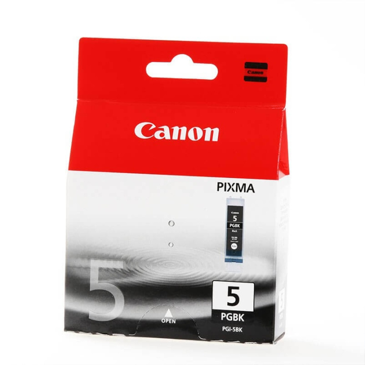 Canon Blæk 0628B001 PGI-5 Sort i gruppen COMPUTERTILBEHØR / Printere og tilbehør / Blæk og toner / Blækpatroner / Canon hos TP E-commerce Nordic AB (C15975)