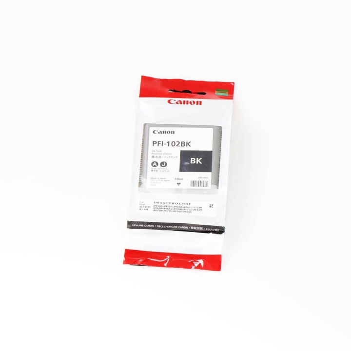 Canon Blæk 0895B001 PFI-102 Sort i gruppen COMPUTERTILBEHØR / Printere og tilbehør / Blæk og toner / Blækpatroner / Canon hos TP E-commerce Nordic AB (C15977)