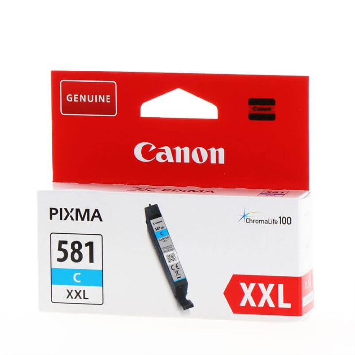 Canon Blæk 1995C001 CLI-581XXL Cyan i gruppen COMPUTERTILBEHØR / Printere og tilbehør / Blæk og toner / Blækpatroner / Canon hos TP E-commerce Nordic AB (C15990)