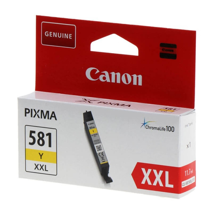 Canon Blæk 1997C001 CLI-581XXL Gul i gruppen COMPUTERTILBEHØR / Printere og tilbehør / Blæk og toner / Blækpatroner / Canon hos TP E-commerce Nordic AB (C15992)