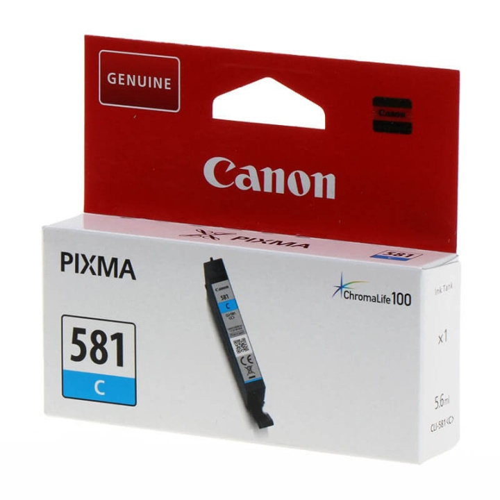 Canon Blæk 2103C001 CLI-581 Cyan i gruppen COMPUTERTILBEHØR / Printere og tilbehør / Blæk og toner / Blækpatroner / Canon hos TP E-commerce Nordic AB (C16005)