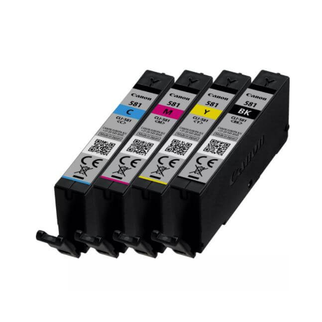 Canon Blæk Multipak 2103C004 CLI-581 Sort Cyan Magenta Gul i gruppen COMPUTERTILBEHØR / Printere og tilbehør / Blæk og toner / Blækpatroner / Canon hos TP E-commerce Nordic AB (C16006)