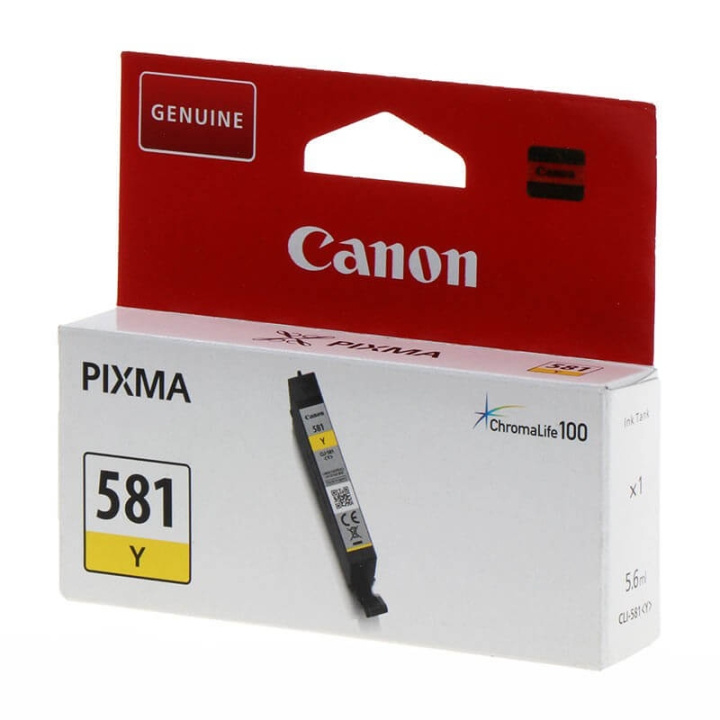 Canon Blæk 2105C001 CLI-581 Gul i gruppen COMPUTERTILBEHØR / Printere og tilbehør / Blæk og toner / Blækpatroner / Canon hos TP E-commerce Nordic AB (C16008)