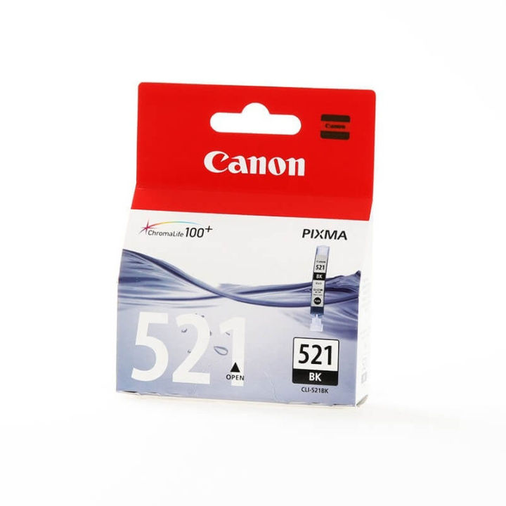 Canon Blæk 2933B001 CLI-521 Sort i gruppen COMPUTERTILBEHØR / Printere og tilbehør / Blæk og toner / Blækpatroner / Canon hos TP E-commerce Nordic AB (C16036)