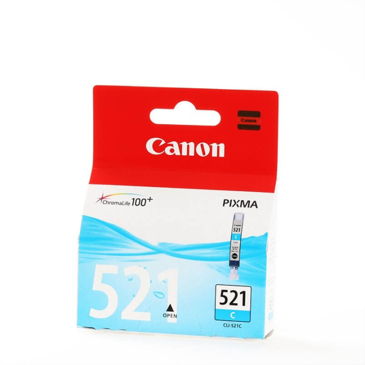 Canon Blæk 2934B001 CLI-521 Cyan i gruppen COMPUTERTILBEHØR / Printere og tilbehør / Blæk og toner / Blækpatroner / Canon hos TP E-commerce Nordic AB (C16037)