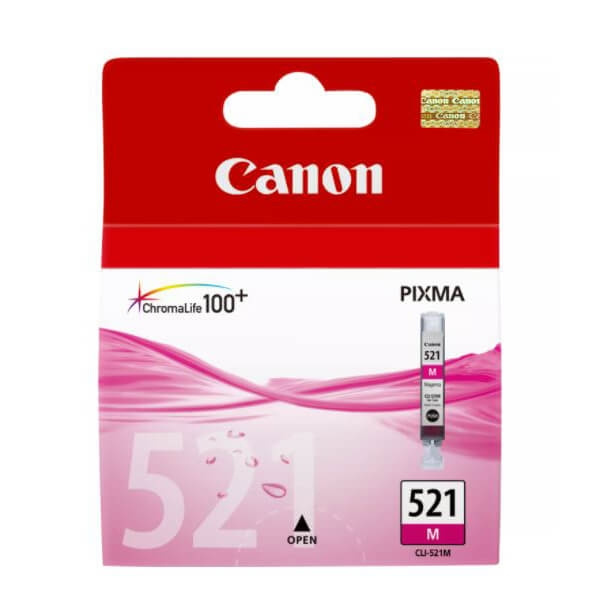 Canon Blæk 2935B001 CLI-521 Magenta i gruppen COMPUTERTILBEHØR / Printere og tilbehør / Blæk og toner / Blækpatroner / Canon hos TP E-commerce Nordic AB (C16039)