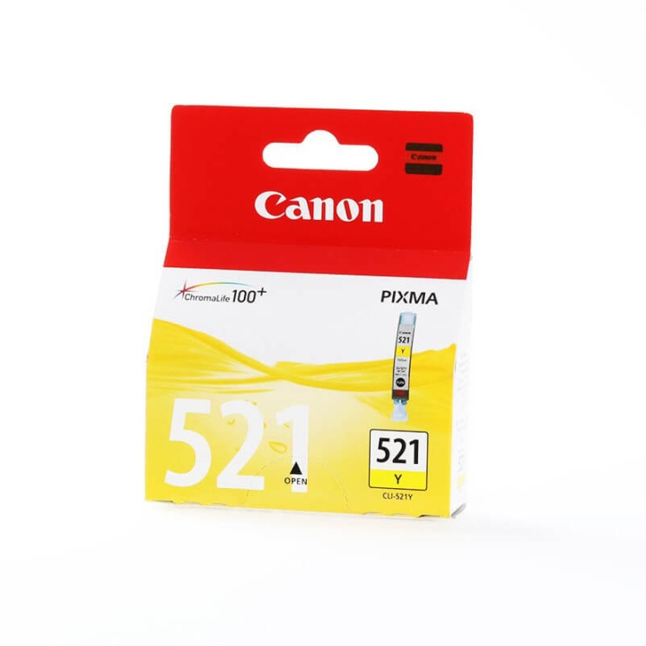 Canon Blæk 2936B001 CLI-521 gul i gruppen COMPUTERTILBEHØR / Printere og tilbehør / Blæk og toner / Blækpatroner / Canon hos TP E-commerce Nordic AB (C16040)