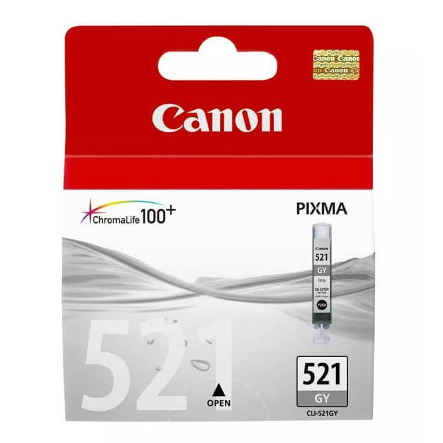 Canon Blæk 2937B001 CLI-521 Grå i gruppen COMPUTERTILBEHØR / Printere og tilbehør / Blæk og toner / Blækpatroner / Canon hos TP E-commerce Nordic AB (C16041)