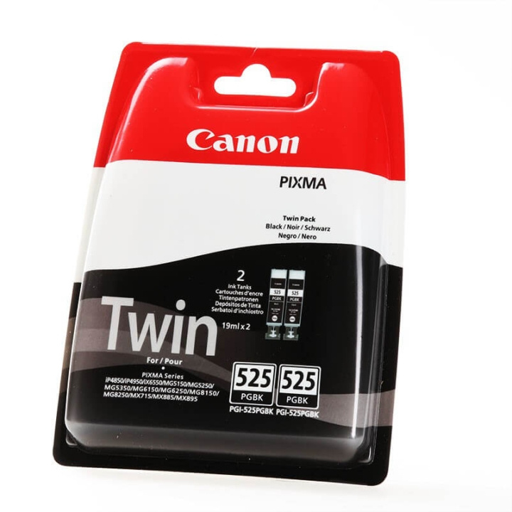 Canon Blæk 4529B010 PGI-525 2-pak Sort i gruppen COMPUTERTILBEHØR / Printere og tilbehør / Blæk og toner / Blækpatroner / Canon hos TP E-commerce Nordic AB (C16062)