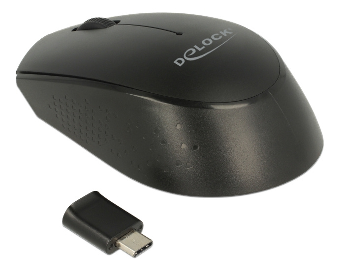 Optical 3-button mini mouse USB Type-C 2.4 GHz wireless i gruppen COMPUTERTILBEHØR / Mus og tastatur / Mus / Ledningsfri hos TP E-commerce Nordic AB (C16153)