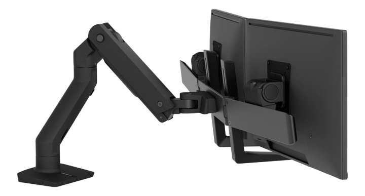 Ergotron HX Desk Dual Monitor Arm, Mattsvart i gruppen COMPUTERTILBEHØR / Monitor / Monitor arme og beslag hos TP E-commerce Nordic AB (C16215)