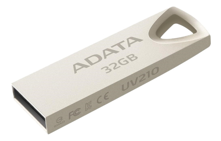ADATA 32GB USB memory, USB 2.0, metallic finish, gold i gruppen HJEMMEELEKTRONIK / Lagringsmedier / USB-flash drev / USB 2.0 hos TP E-commerce Nordic AB (C16241)