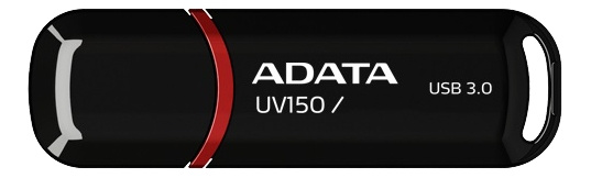 ADATA UV150 USB connector, 32GB, USB 3.0, black i gruppen HJEMMEELEKTRONIK / Lagringsmedier / USB-flash drev / USB 3.0 hos TP E-commerce Nordic AB (C16267)