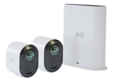 Arlo Ultra 2 Gen 5 V2 Security System Gateway + 2x Kamera i gruppen HJEM, HUS & HAVE / Alarm, Sikkerhed & Overvågning / Overvågningskameraer / Digital (netværk) / Udendørs kameraer hos TP E-commerce Nordic AB (C16273)