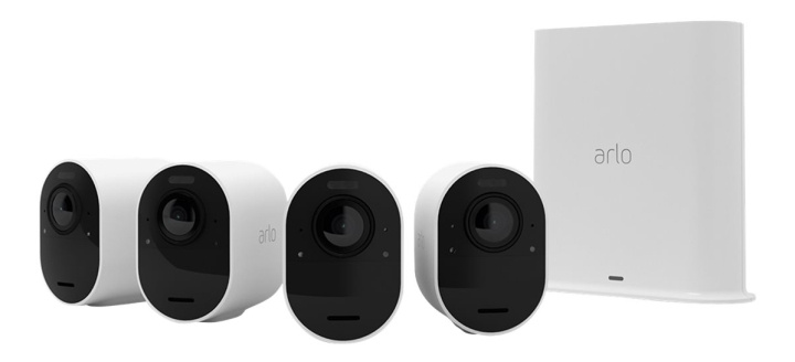 Arlo Ultra 2 Gen 5 V2 Security System Gateway + 4x Kamera i gruppen HJEM, HUS & HAVE / Alarm, Sikkerhed & Overvågning / Overvågningskameraer / Digital (netværk) / Udendørs kameraer hos TP E-commerce Nordic AB (C16275)