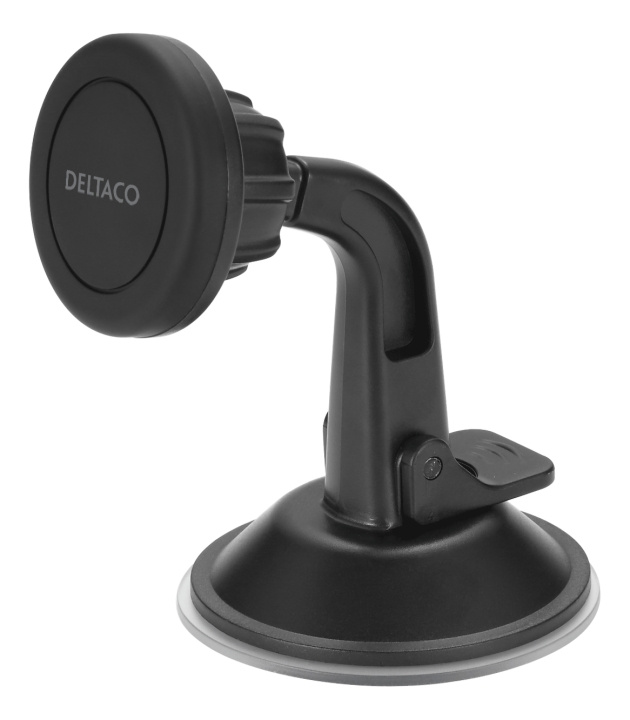 DELTACO magnetic car holder, suction mount, for mobile phone, black i gruppen BIL / Bilholder / Bilholder Smartphone hos TP E-commerce Nordic AB (C16310)