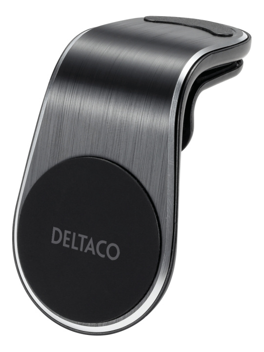 DELTACO magnetic car holder, angled air vent mount, for mobile, black i gruppen BIL / Bilholder / Bilholder Smartphone hos TP E-commerce Nordic AB (C16311)