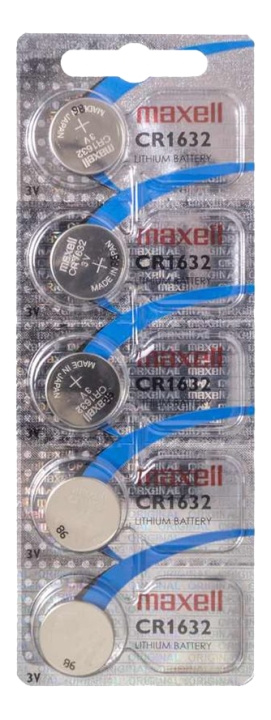 Maxell Lithium CR1632 5P i gruppen HJEMMEELEKTRONIK / Batterier og opladere / Batterier / Knapcelle hos TP E-commerce Nordic AB (C16317)