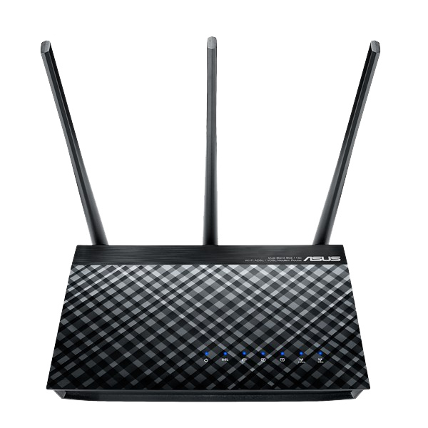 ASUS AC750 Wireless router, Dual-band, VDSL/ADSL+, black i gruppen COMPUTERTILBEHØR / Netværk / Routere hos TP E-commerce Nordic AB (C16403)