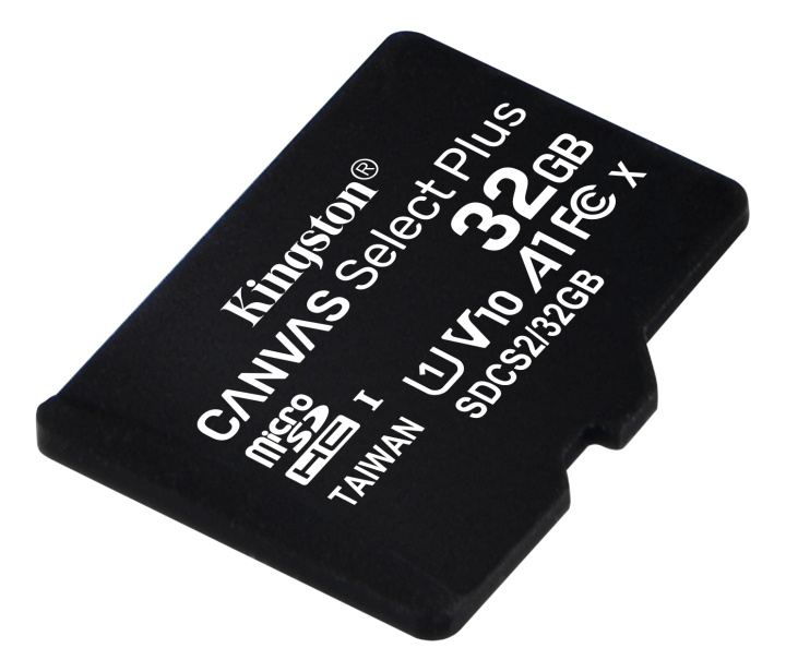 Kingston 32GB micSDHC Canvas Select Plus 100R A1 C10 1-pack w/o ADP i gruppen HJEMMEELEKTRONIK / Lagringsmedier / Hukommelseskort / MicroSD/HC/XC hos TP E-commerce Nordic AB (C16604)