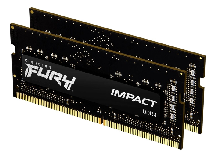 Kingston 16GB 3200MHz DDR4 CL20 SODIMM (Kit of 2) FURY Impact i gruppen COMPUTERTILBEHØR / Computerkomponenter / RAM-hukommelse / DDR4 SoDimm hos TP E-commerce Nordic AB (C16777)