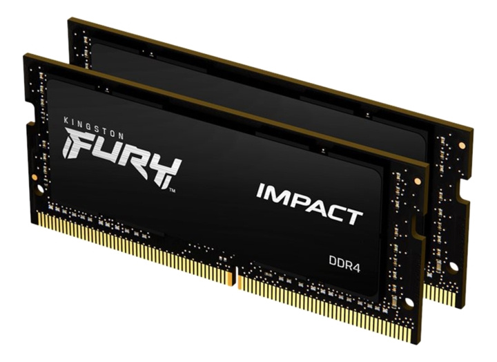 Kingston 64GB 3200MHz DDR4 CL20 SODIMM (Kit of 2) FURY Impact i gruppen COMPUTERTILBEHØR / Computerkomponenter / RAM-hukommelse / DDR4 SoDimm hos TP E-commerce Nordic AB (C16779)