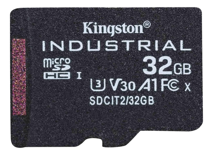 Kingston 32GB microSDHC Industrial C10 A1 pSLC Card + SD Adapter i gruppen HJEMMEELEKTRONIK / Lagringsmedier / Hukommelseskort / SD/SDHC/SDXC hos TP E-commerce Nordic AB (C16837)