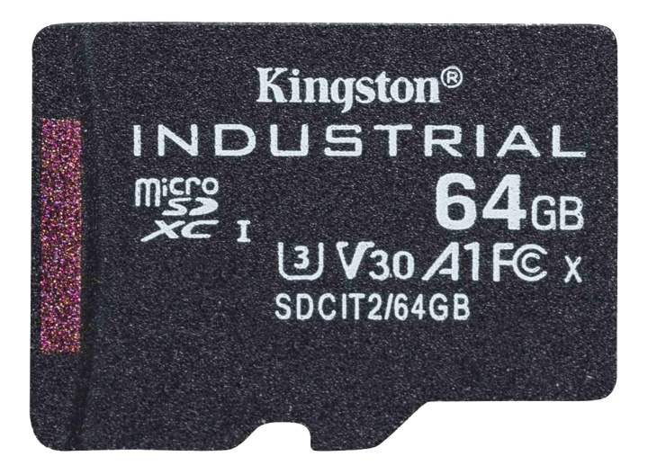 Kingston 64GB microSDXC Industrial C10 A1 pSLC Card w/o Adapter i gruppen HJEMMEELEKTRONIK / Lagringsmedier / Hukommelseskort / SD/SDHC/SDXC hos TP E-commerce Nordic AB (C16840)