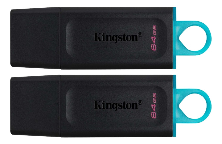 Kingston 64GB USB3.2 Gen 1 DataTraveler Exodia (Black + Teal) - 2 Pcs i gruppen HJEMMEELEKTRONIK / Lagringsmedier / USB-flash drev / USB 3.2 hos TP E-commerce Nordic AB (C16905)
