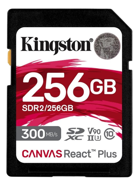 Kingston 256GB Canvas React Plus SDXC UHS-II i gruppen HJEMMEELEKTRONIK / Lagringsmedier / Hukommelseskort / SD/SDHC/SDXC hos TP E-commerce Nordic AB (C16909)