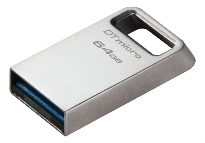 Kingston DataTraveler Micro 64GB USB 3.2 Gen 1 Sølv i gruppen HJEMMEELEKTRONIK / Lagringsmedier / USB-flash drev / USB 3.2 hos TP E-commerce Nordic AB (C16927)