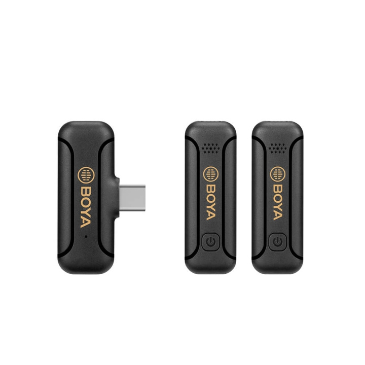 BOYA Trådløst mikrofonsystem x2 BY-WM3 til USB-C i gruppen COMPUTERTILBEHØR / Computer Tilbehør / Mikrofoner hos TP E-commerce Nordic AB (C16995)