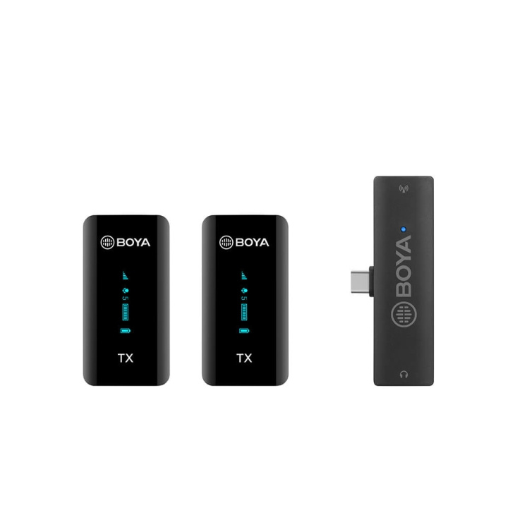 BOYA Trådløs mikrofon x2 BY-XM6-S6 USB-C i gruppen COMPUTERTILBEHØR / Computer Tilbehør / Mikrofoner hos TP E-commerce Nordic AB (C17003)