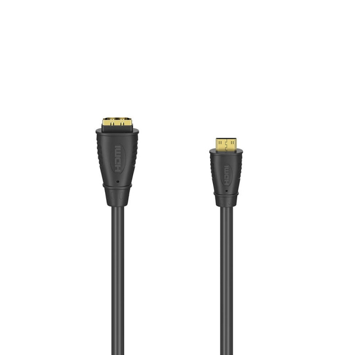 Hama Adapter HDMI Typ C-A Han-Hun Guldbelagt Sort i gruppen HJEMMEELEKTRONIK / Kabler og adaptere / HDMI / Adaptere hos TP E-commerce Nordic AB (C17005)