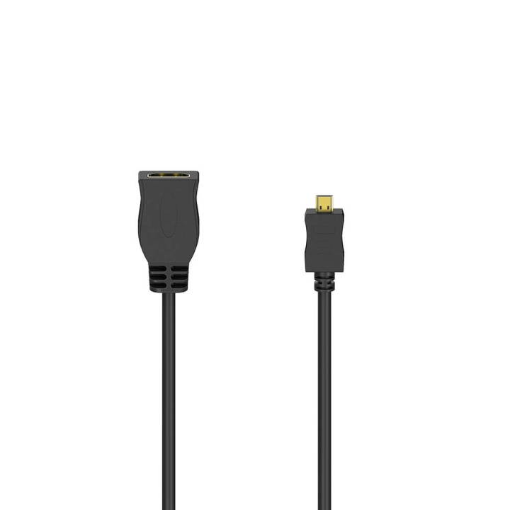 Hama Adapter HDMI Typ D-A Han-Hun Guldbelagt Sort i gruppen HJEMMEELEKTRONIK / Kabler og adaptere / HDMI / Adaptere hos TP E-commerce Nordic AB (C17006)