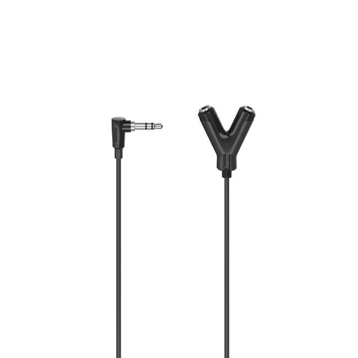 Hama Adapter Audio 3.5 Plug to 2x 3.5 Socket i gruppen HJEMMEELEKTRONIK / Kabler og adaptere / Audio Analog / Adaptere hos TP E-commerce Nordic AB (C17016)