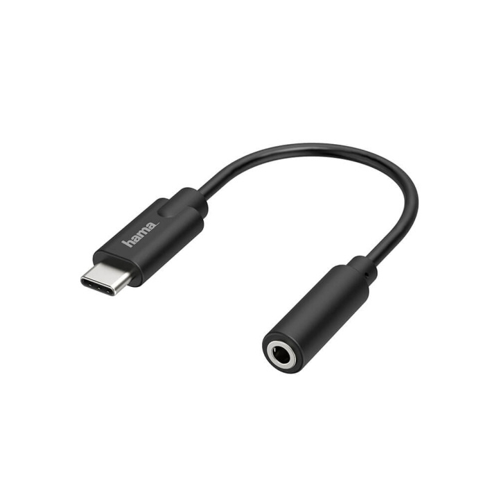 Hama Audio Adapter USB-C til 3.5 mm Stereo i gruppen HJEMMEELEKTRONIK / Kabler og adaptere / Audio Analog / Adaptere hos TP E-commerce Nordic AB (C17024)