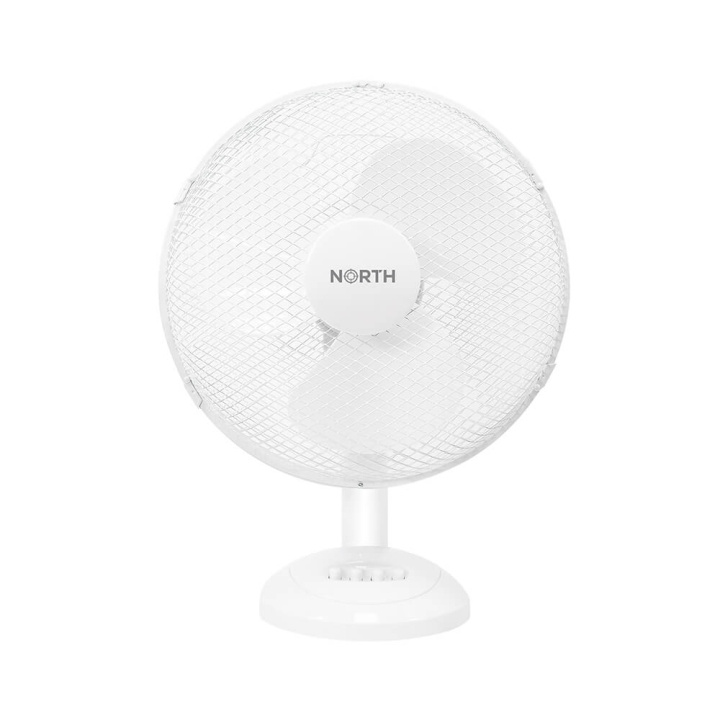 NORTH Bordblæser 30 cm Plast Hvid i gruppen HJEM, HUS & HAVE / Ventilator & Klima apparater / Ventilatorer hos TP E-commerce Nordic AB (C17082)