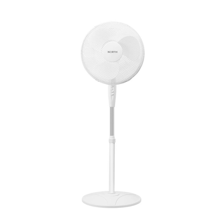 Gulvblæser 40 cm Plast Hvid i gruppen HJEM, HUS & HAVE / Ventilator & Klima apparater / Gulventilatorer hos TP E-commerce Nordic AB (C17083)