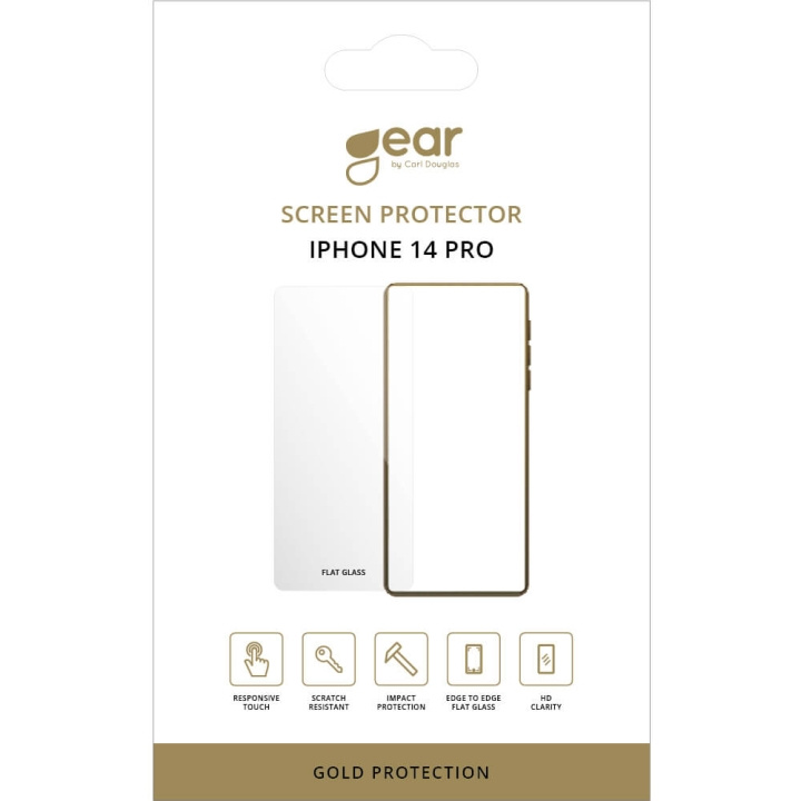 Gear Skærmbeskytter 2.5D iPhone 14 Pro i gruppen SMARTPHONES & TABLETS / Mobil Beskyttelse / Apple / iPhone 14 hos TP E-commerce Nordic AB (C17092)