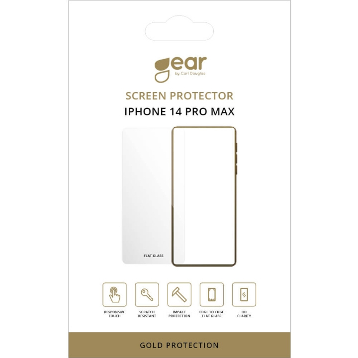 Gear Skærmbeskytter 2.5D iPhone 14 Pro Max i gruppen SMARTPHONES & TABLETS / Mobil Beskyttelse / Apple / iPhone 14 hos TP E-commerce Nordic AB (C17093)