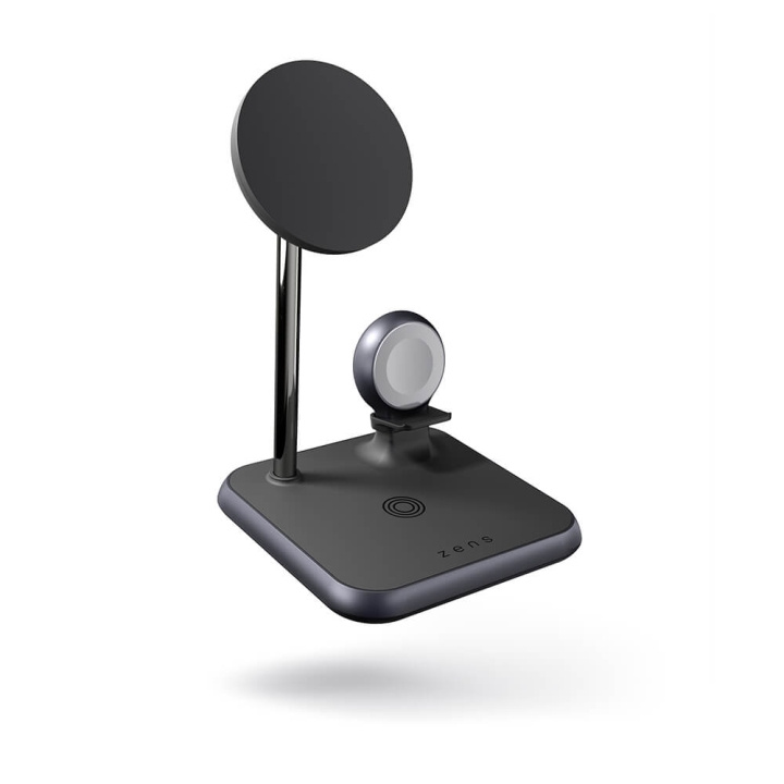 Zens Trådløs oplader 4-i-1 Magnetisk + Ur i gruppen SMARTPHONES & TABLETS / Opladere og kabler / Trådløs Qi oplader hos TP E-commerce Nordic AB (C17096)