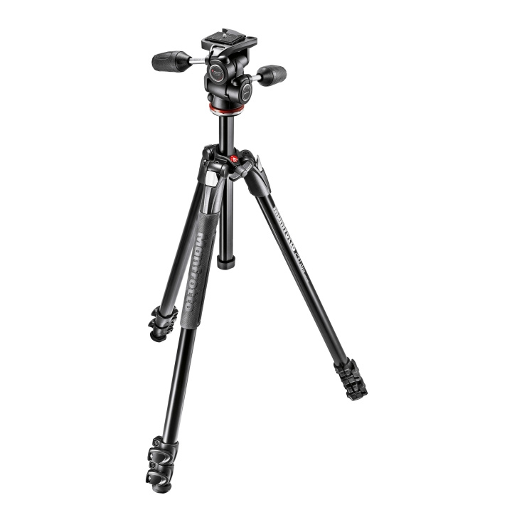 MANFROTTO Stativkit Aluminium 290 Xtra MH804-3-Vejshoved i gruppen HJEMMEELEKTRONIK / Foto og video / Fotografi udstyr / Stativer hos TP E-commerce Nordic AB (C17108)